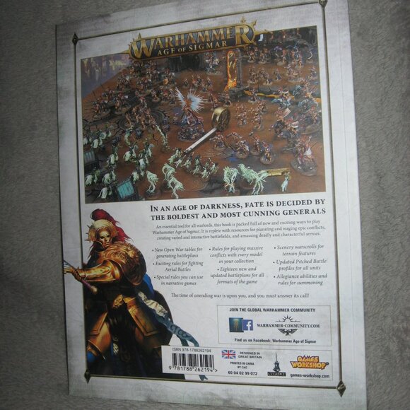Warhammer Softcover Book 40,000 40K Age of Sigmar General's Handbook 2018 2409A6 - Picture 2 of 11